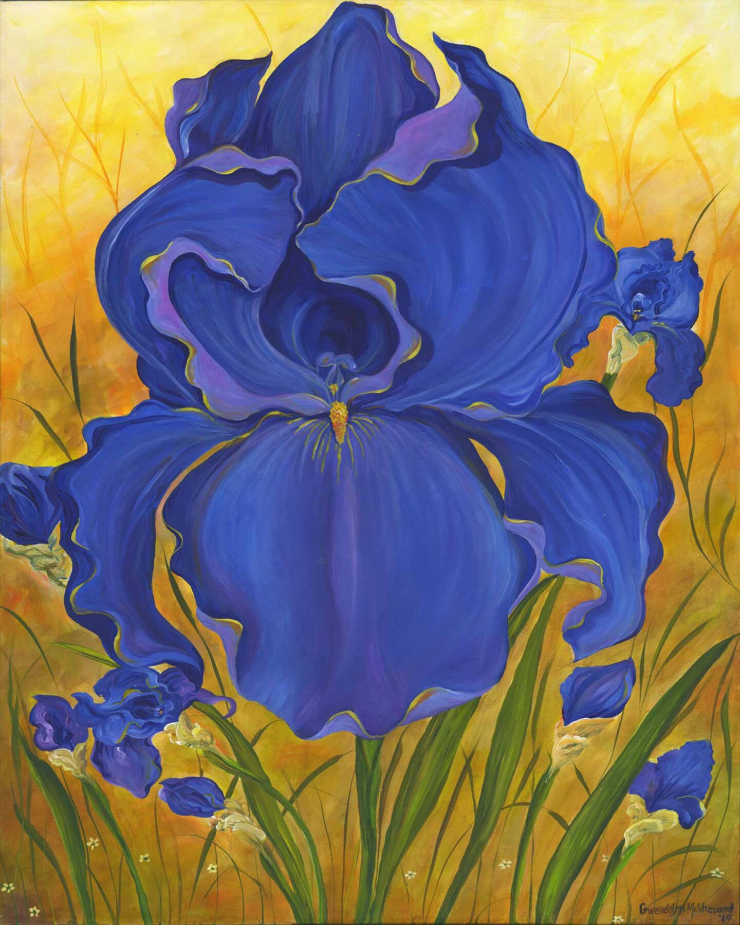 Gwendolyn McShepard Art Black Iris