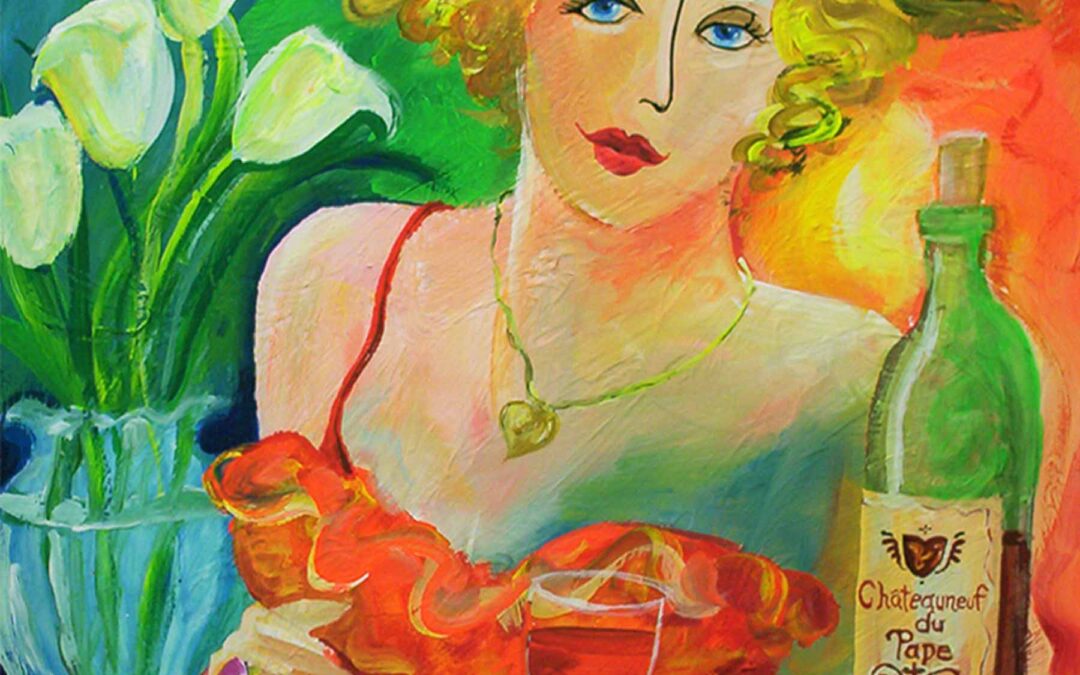Gwendolyn McShepard Art Chateauneuf du Pape I