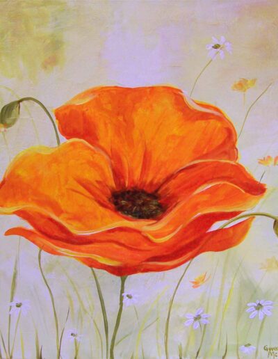 Gwendolyn McShepard Art Poppy Glow I