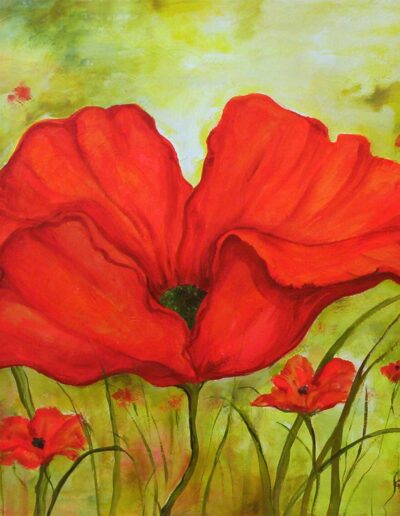Gwendolyn McShepard Art Poppy Fields I