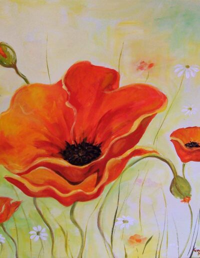 Gwendolyn McShepard Art Poppy Glow II