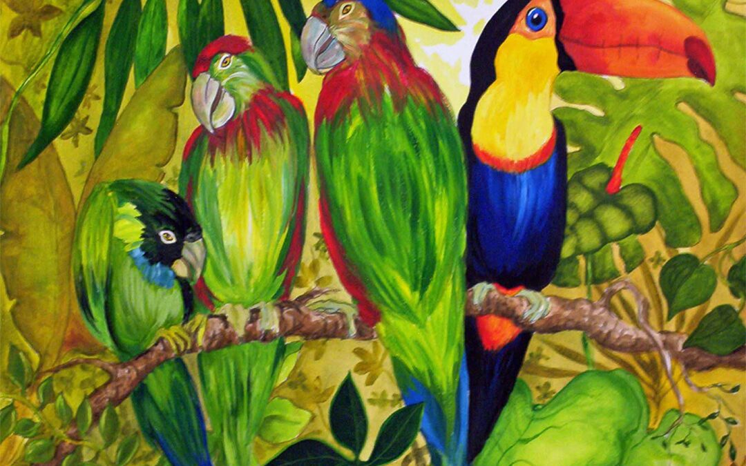 Gwendolyn McShepard Art Toucan and Parrots